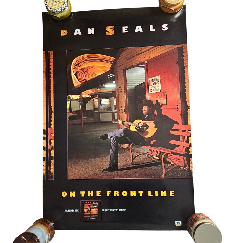Dan Seals On The Front Line 24x36 Vintage 1986 EMI America Large Promo Poster